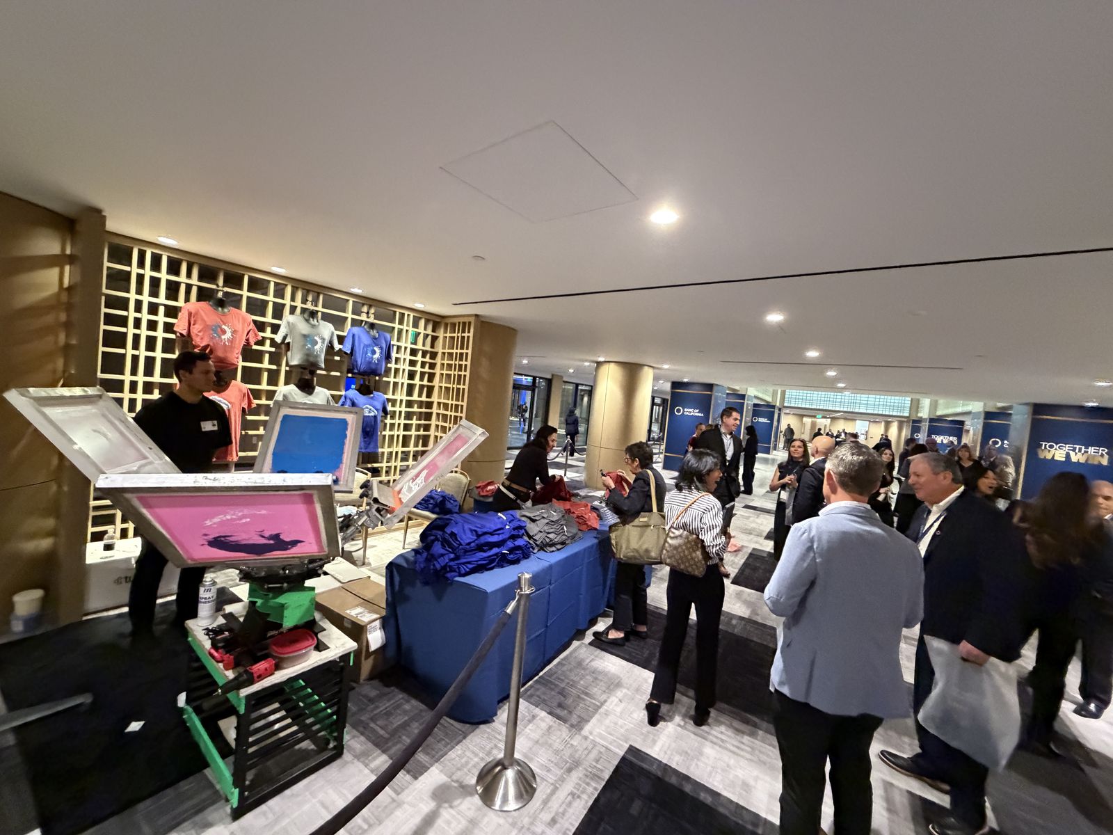 Press station setup for corporate conferences in Baltimore